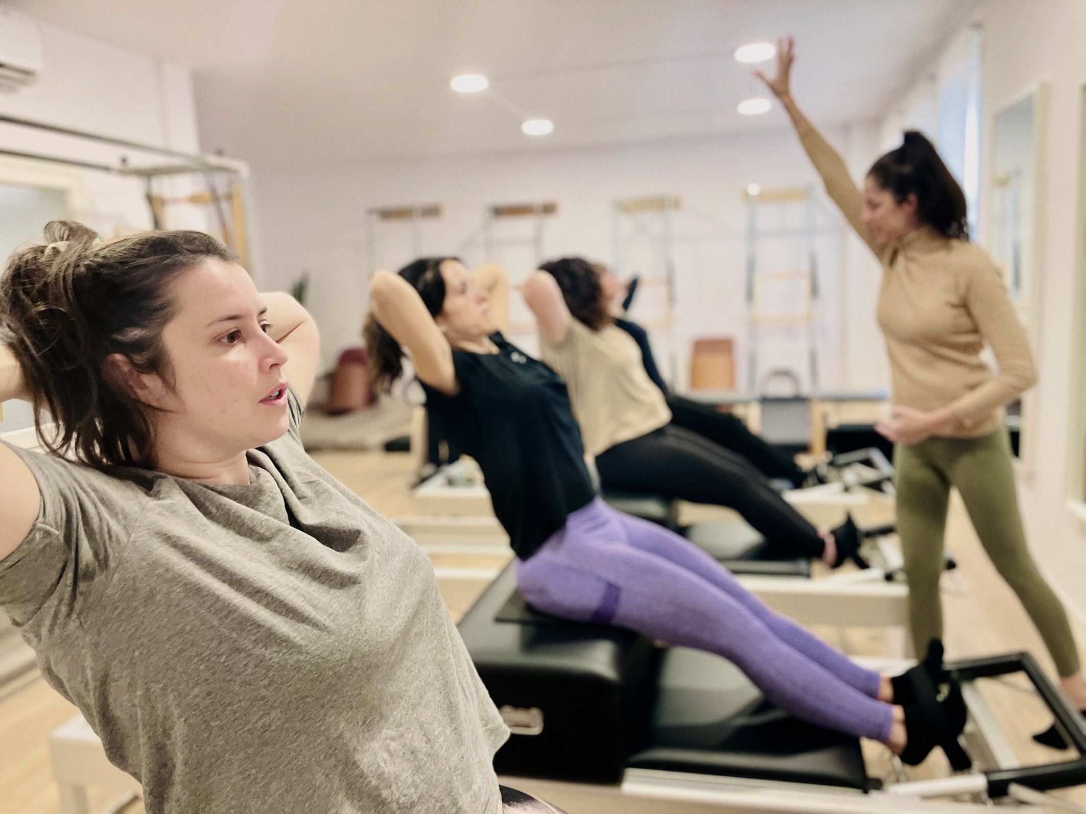 Sesión de grupo del Método Original de Pilates en Molins de Rei